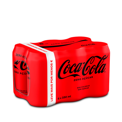 Coca-Cola Zero Açúcar Lata 6x330ml